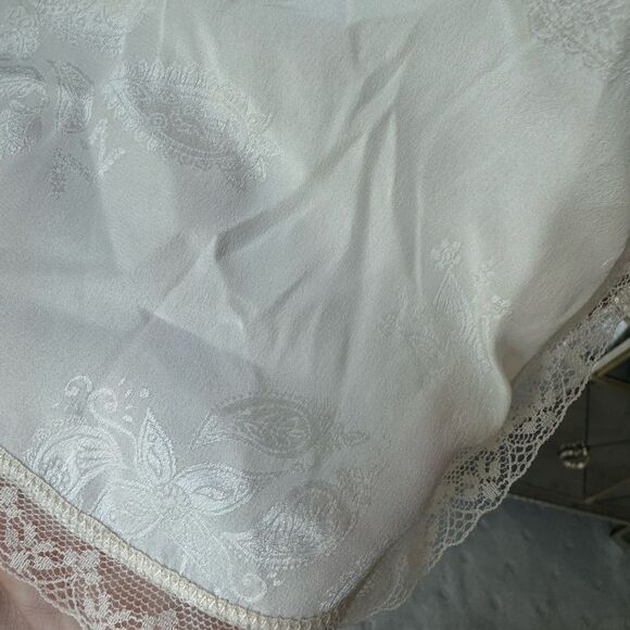 NWT ZADIG & VOLTAIRE  Judo White Clark Jac Paisley Camisole top with Lace sz S - Picture 13 of 16